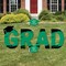 Big Dot of Happiness Green Graduation Party Yard Signs - Outdoor Lawn Decorations - GRAD